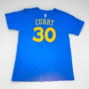 Golden State Warriors Nba Blue Steph Curry 30 Largeshirt Vgc Free Post